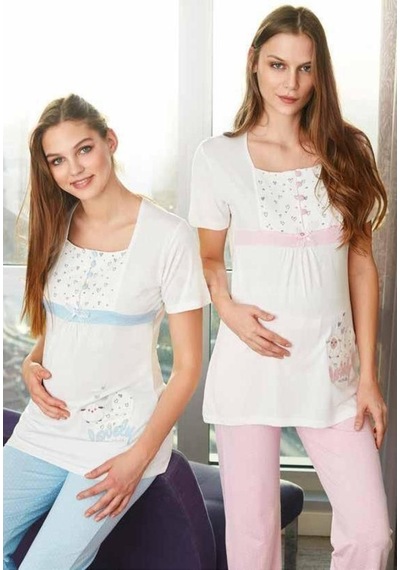 Feyza 2230 Lohusa Hamile Kadın Pijama Takımı