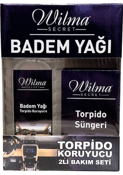 Wilma Secret Torpido Koruyucu 2 Li Bakım Seti - Badem Yağı Ve Torpido Süngeri 2 Adet