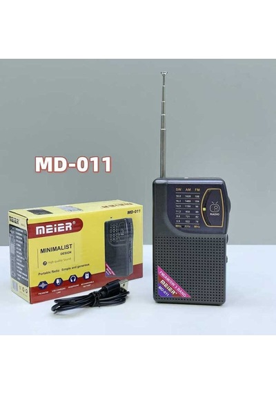 Rose Şarjlı Cep Radyosu - Fm Radyo, Deprem Radyosu Taşınabilir Küçük Radyo Black - Md-011