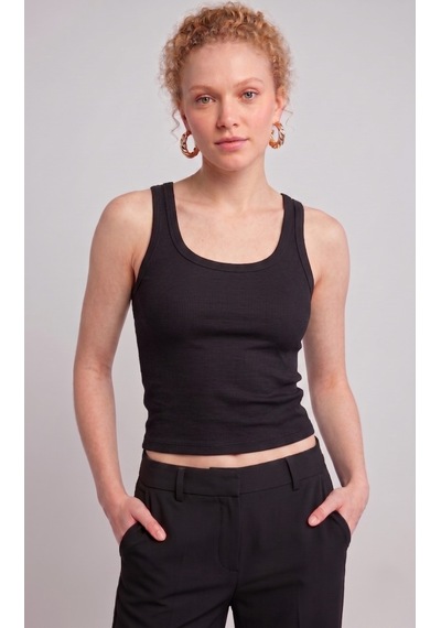 Nacar Store Kadın Fitilli Görünümlü Kaşkorse Kalın Askılı Basic Beyaz Bluz Atlet Siyah Nacar Store Kadın Fitilli Görünümlü Kaşkorse Kalın Askılı Basic Beyaz Bluz Atlet Siyah