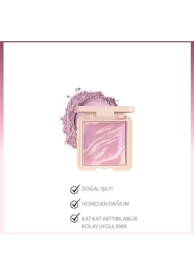 Marble Baked Blusher Fırınlanmış Allık - 02 Lavender 0