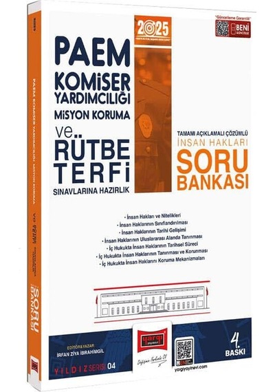 Yargı 2025 Paem Komiser Yardımcılığı Misyon Koruma Ve Rütbe Terfi Sınavlarına Hazırlık İnsan Hakları Soru Bankası
