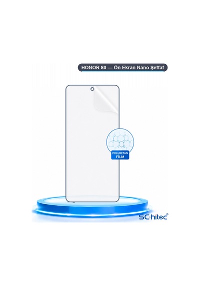 Honor 80 Uyumlu Ön Yüzey Nano Şeffaf Hidrojel Ekran Koruyucu