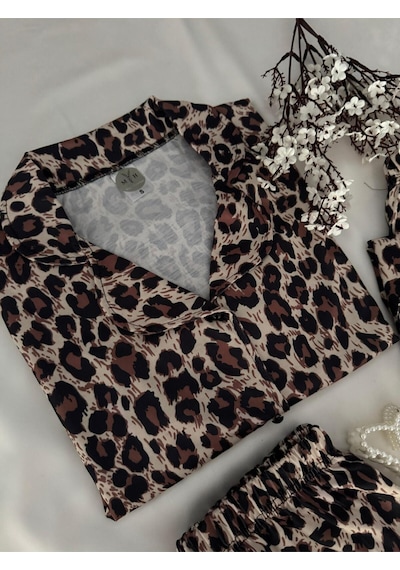 Mh Moony Homewears 3'lü Viskon Penye Der Pard Pijama Takımı Çok Renkli Mh Moony Homewears 3'lü Viskon Penye Der Pard Pijama Takımı Çok Renkli