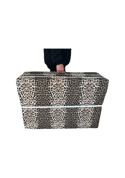 Katlanır Yer Yatağı Ve Tek Kişilik Sünger Katlanır Minder Yatak 90x190x10 Cm-leopar