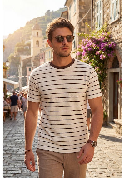 Buratti Erkek T Shirt 5904039 Kahve Kahve