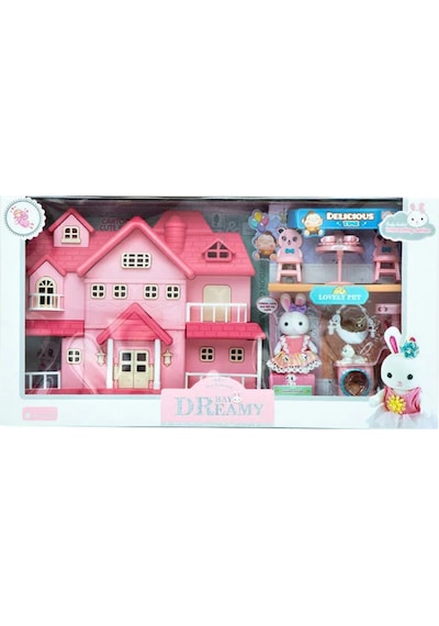 Bay Dreamy Villa Ve Evcil Hayvanlı Mini Tavşan Oyun Seti