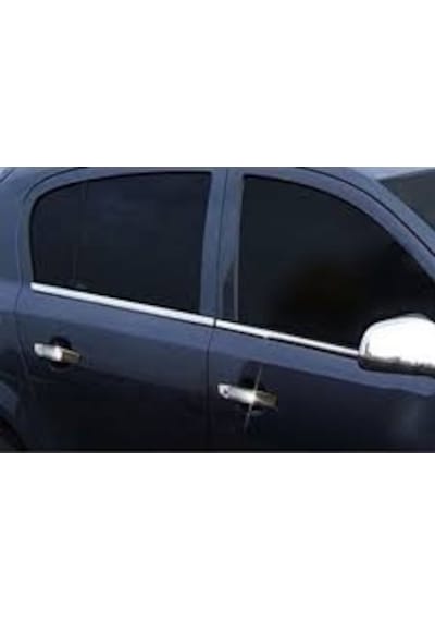 Opel Astra H Sedan Krom Cam Çıtası 4 Parça 2004-2009 Paslanmaz
