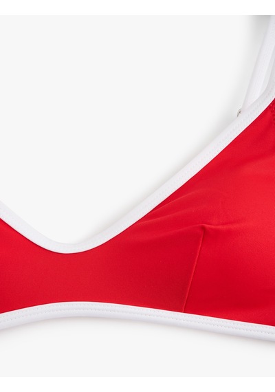 Koton Biyeli U Yaka Spor Bralet Bikini Üstü Kırmızı 5sak10159mm Kırmızı