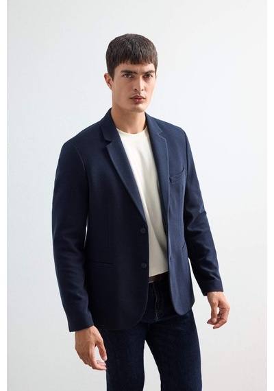 Defacto Modern Fit Düğmeli Cepli Blazer Ceket F2347ax25aunv163 Lacivert