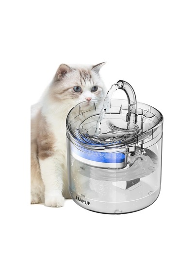 Interstech Akıllı Sessiz Kedi Sessiz Şeffaf Otomatik Pet Su Sebili