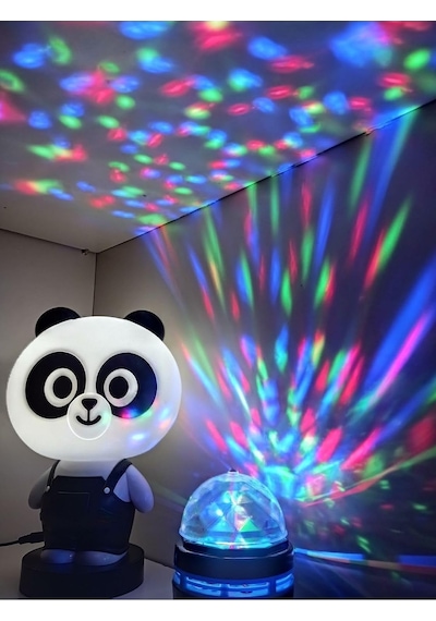 Işık Kasabası 160 Ayıcık Neon Gece Lambası Ve Yansıma Yapan Projeksiyon Led Çok Renkli