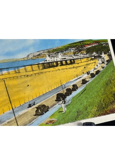 İngiltere Marimex British Made Promenade & Pier, Colwyn Bay Postcard Marimex Ltd. No. Cb.605 1950s