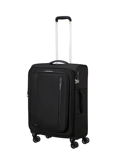 American Tourister Siyah Erkek Çekçekli Kumaş Valiz Cloudrıder-spınner M Exp Tsa