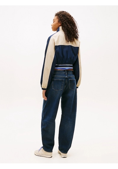 Tommy Hilfiger Tjw Naylon Şerit Detaylı Kadın Mavi Yağmurluk Dw0dw22055c1g Mavi