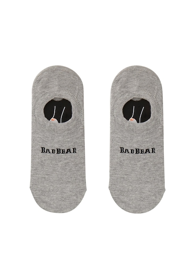 Bad Bear Core Tendo Gri Melanj Unisex Kısa Çorap - Gri Melanj
