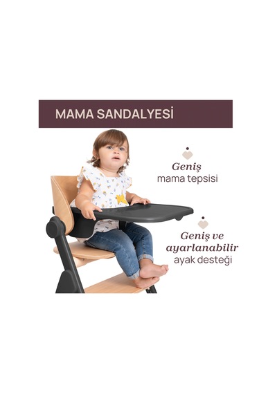 Chicco Meravıglıa Mama Sandalyesi Ebony 04087149310000