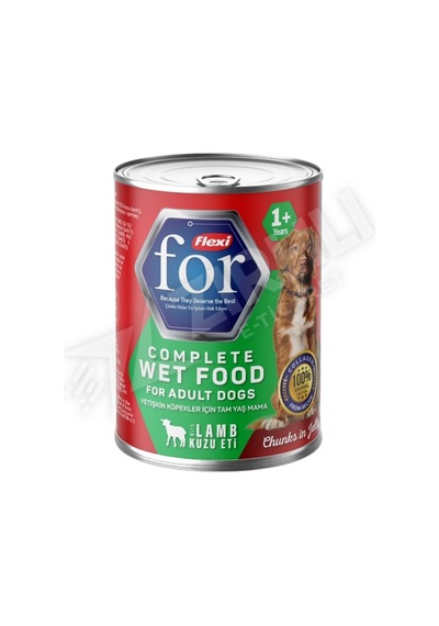 Flexi For Kuzu Etli Yetişkin Köpek Yaş Maması 400 Gr