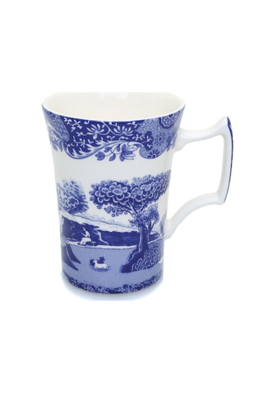 Blue Italian Porselen Kupa Mavi