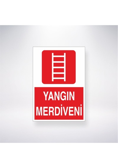 Yangın Merdiveni 21x28 Arkası Yapışkanlı Sticker