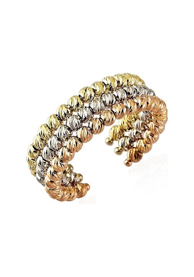 Italy Dorika Altın Yüzükler 14K Gold 3 Renk 377236623