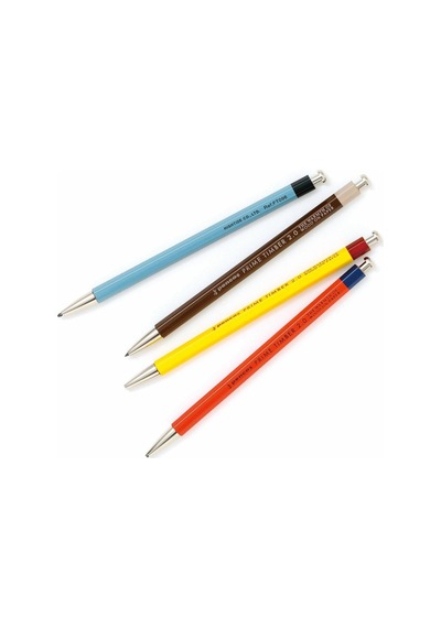 Penco Prime Timber 2.0 Mm Pencil & Sharpener Set Mekanik Uçlu Kalem Ve Kalemtraş Seti Kahverengi