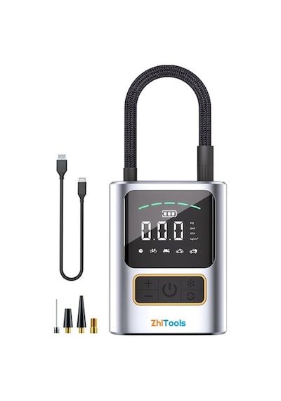 Zhltools St-5528 Dijital Basınç Göstergeli Oto Lastik Şişirme Pompası Hava Kompresörü