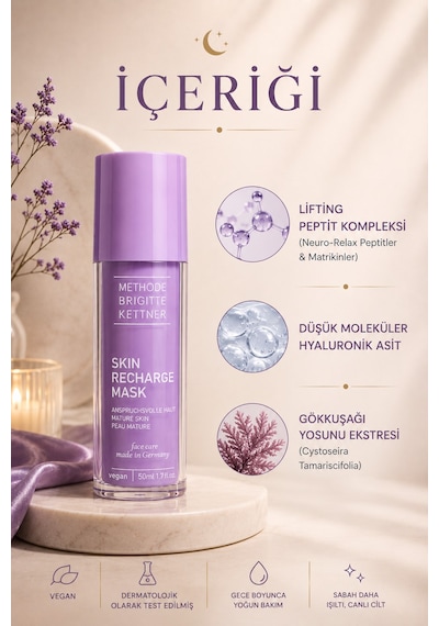 Methode Brigitte Kettner Zinc Repair Skin Recharge Mask 50 Ml Yoğun Yenileyici Yüz Maskesi