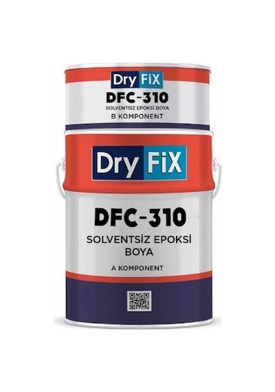 Dryfix Dfc-310 Solventsiz Epoksi Son Kat Boya 20 Kg Ral 7035 Açık Gri