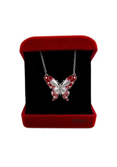 Kelebek Model 925 Ayar Gümüş Kolye (522197248)