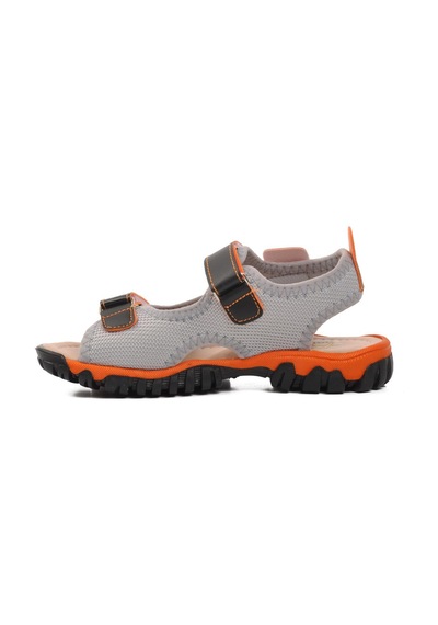 Ayakmod 24-410-f Siyah-turuncu Ortopedik Erkek Çocuk Sandalet 001