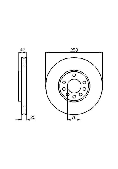 Opel Vectra B 2.0 1995-2002 Bosch Ön Disk 2 Adet
