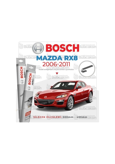 Mazda Rx8 Muz Silecek Takımı 2006-2011 Bosch Aeroeco