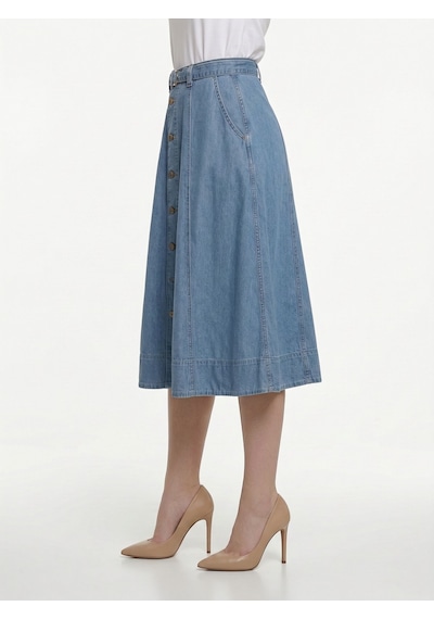 LOFT Regular Fit Kadın Etek Lf2043100 Q1.v1 Denim LOFT Regular Fit Kadın Etek Lf2043100 Q1.v1 Denim