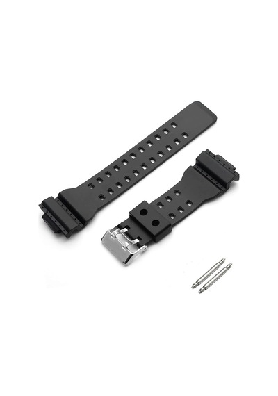 Casio Ga 120 Uyumlu Siyah Silikon Saat Kordonu
