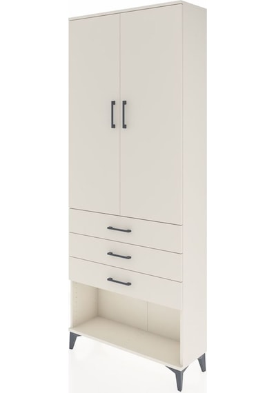 Arges Dolap 3 Raflı 3 Çekmeceli 2 Kapaklı 88x30x221 Aytaşı-ay... Aytaşı