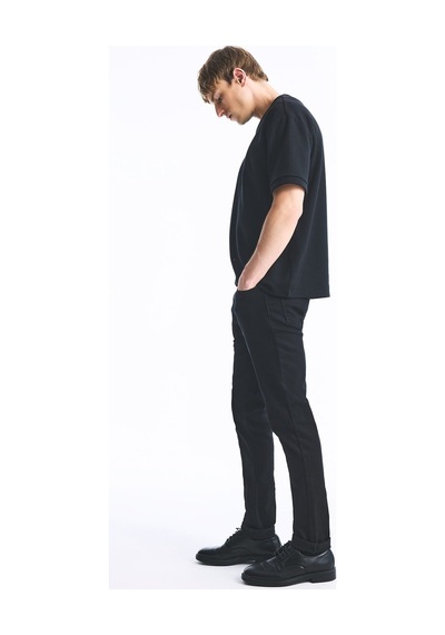 Defacto Pedro Slim Fit Normal Bel Dar Paça Jean Pantolon S2711az26aunm40 Siyah-nm40