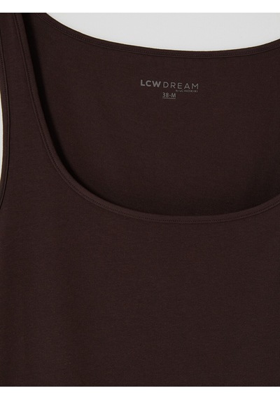 Lcw Dream Kahverengi U Yaka Kadın Atlet