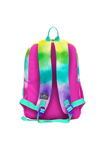Coral High Kids Renkli Batik Desenli Dört Bölmeli Usb'li Okul Sırt Çantası 23839