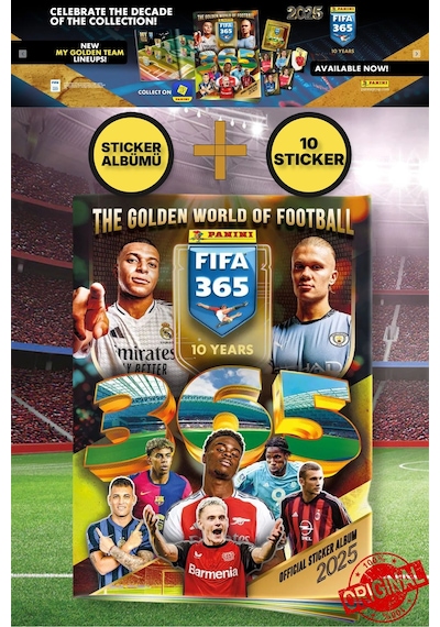 Panini Adrenalyn Fifa 365 - 2025 Sticker Başlangıç Paketi Futbolcu Stickerları Dergi Albümü