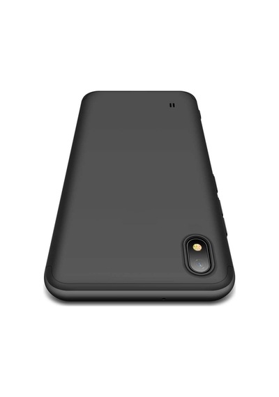 Samsung Galaxy Uyumlu A10 Kilif Zore Kamera Korumali 360 Tam Koruma Ays 274703736 - Kampanya-Renk / Nano Ekran Koruyucu(+25)-Siyah-Kirmizi