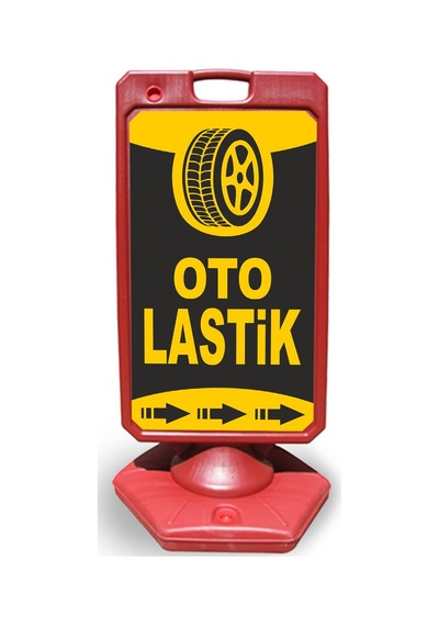 Oto  Lastik     Reklam ve Yönlendirme Uyari Dubasi A Tabela Kırmı