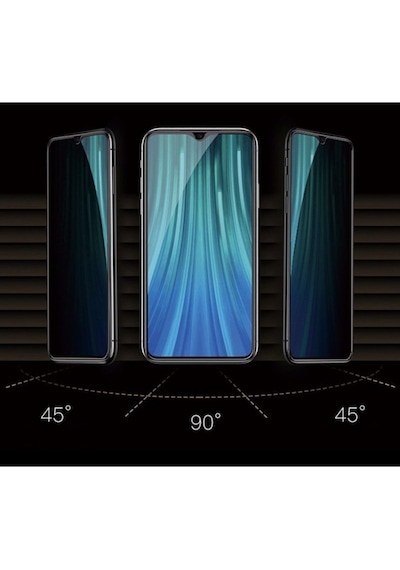 Oppo A91 Hayalet Ekran Privacy Gizlilik Tam Kaplayan Kırılmaz Koruyucu Cam