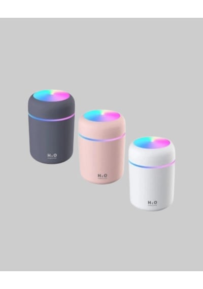 Hubrendy Tekno Taşınabilir Usb Mini Nemlendirici Led Aydınlatmalı, Çift Püskürtme Modu