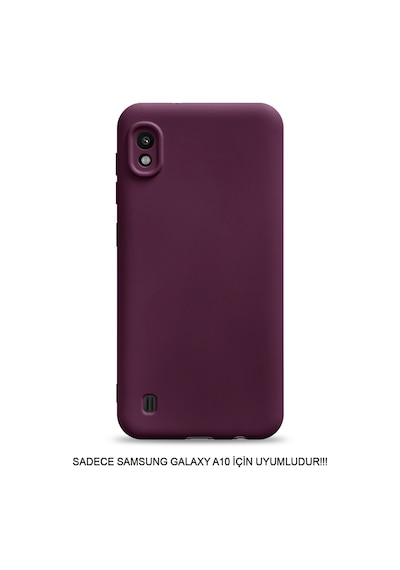 Samsung Galaxy A10 Uyumlu Kamera Korumalı Darbeye Dayanıklı Renk Atmayan Fab Silikon Kılıf Mor