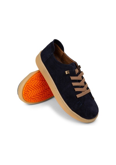 Deery Kadın Hakiki Süet Lacivert Sneaker Ayakkabı - Se605zlcvc02