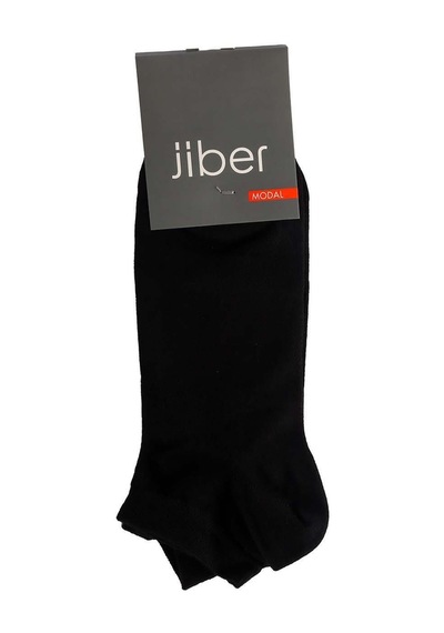 Jiber Erkek Modal Likaralı Patik Çorap 6100 - 6 Adet Siyah