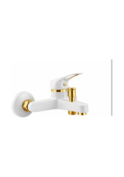 4'lü Beyaz Gold Banyo Lavabo Ve Mutfak Batarya Seti Full Set Diğer