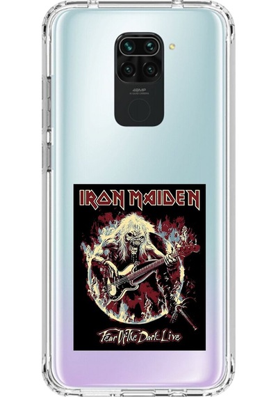 Xiaomi Redmi Note 9 Uyumlu Şeffaf Kılıf Iron Maiden Tasarımlı