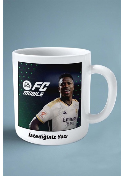 Ea Mobile Fc Oyun Baskılı Kupa Bardak Çift Taraflı Baskı Kişiye Özel Model 4 Çok Renkli